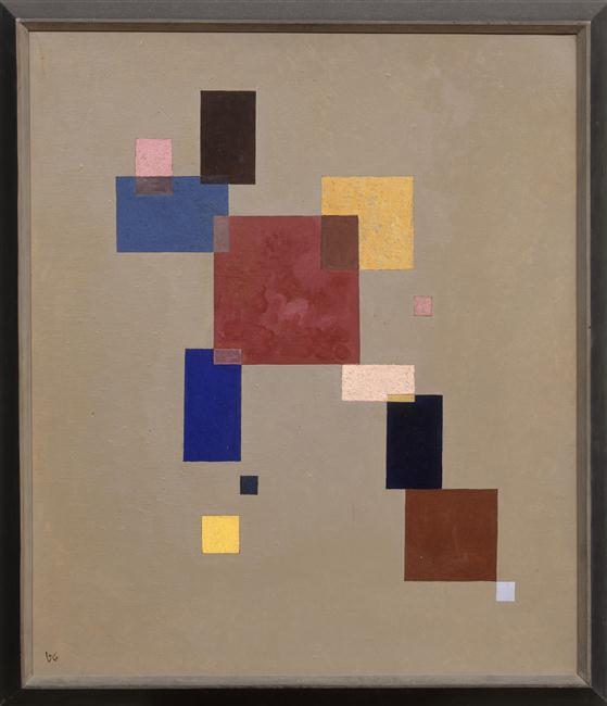Reproduction du tableau « Treize rectangles - Vassily Kandinsky » par Alpha Reproduction en peinture à l’huile
