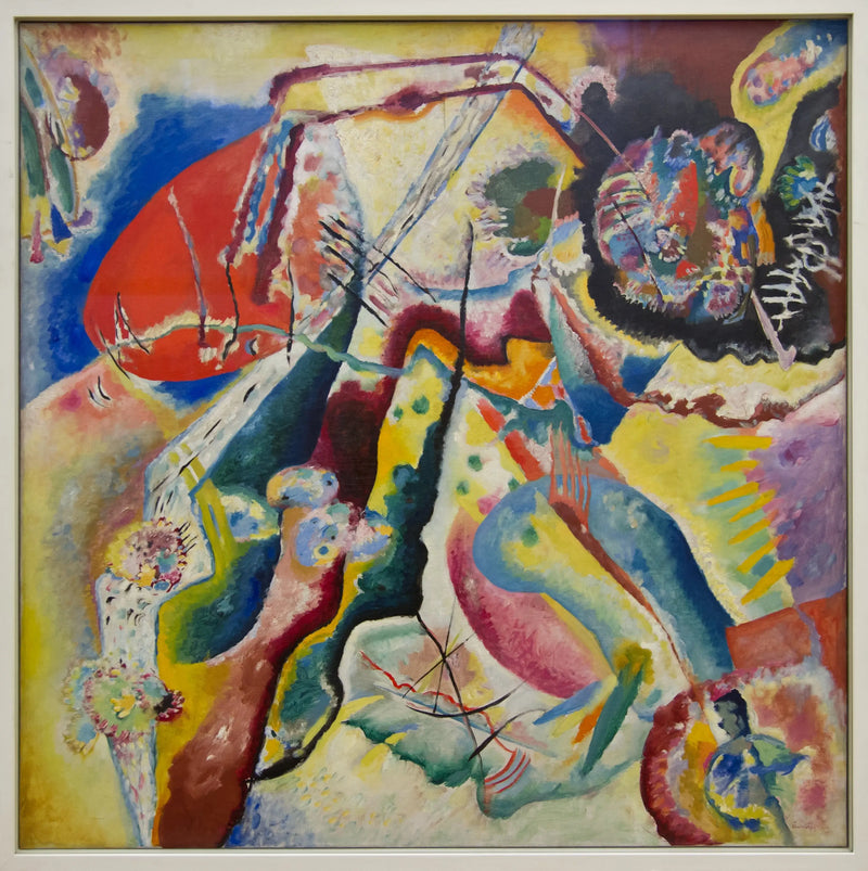 Maleri med rød plet - Vassily Kandinsky