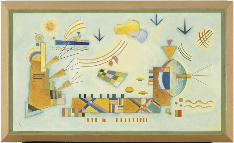 Reproduction du tableau « Événement doux - Vassily Kandinsky » par Alpha Reproduction en peinture à l’huile