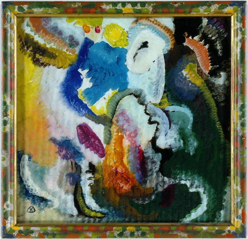 Reproduction du tableau « Avec cavalier - Vassily Kandinsky » par Alpha Reproduction en peinture à l’huile