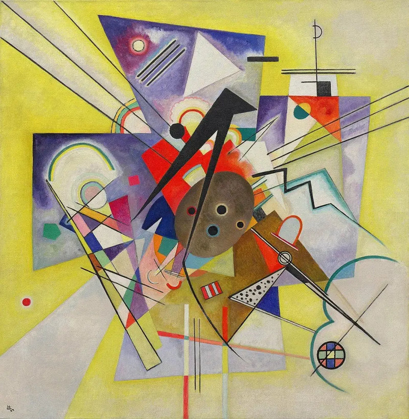 Gul ledsagelse - Vassily Kandinsky