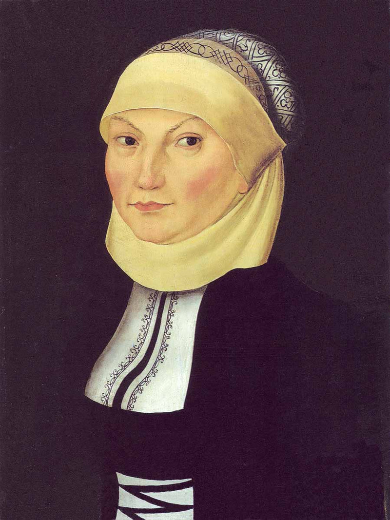 Portræt af Catherine de Bora - Lucas Cranach den Ældre
