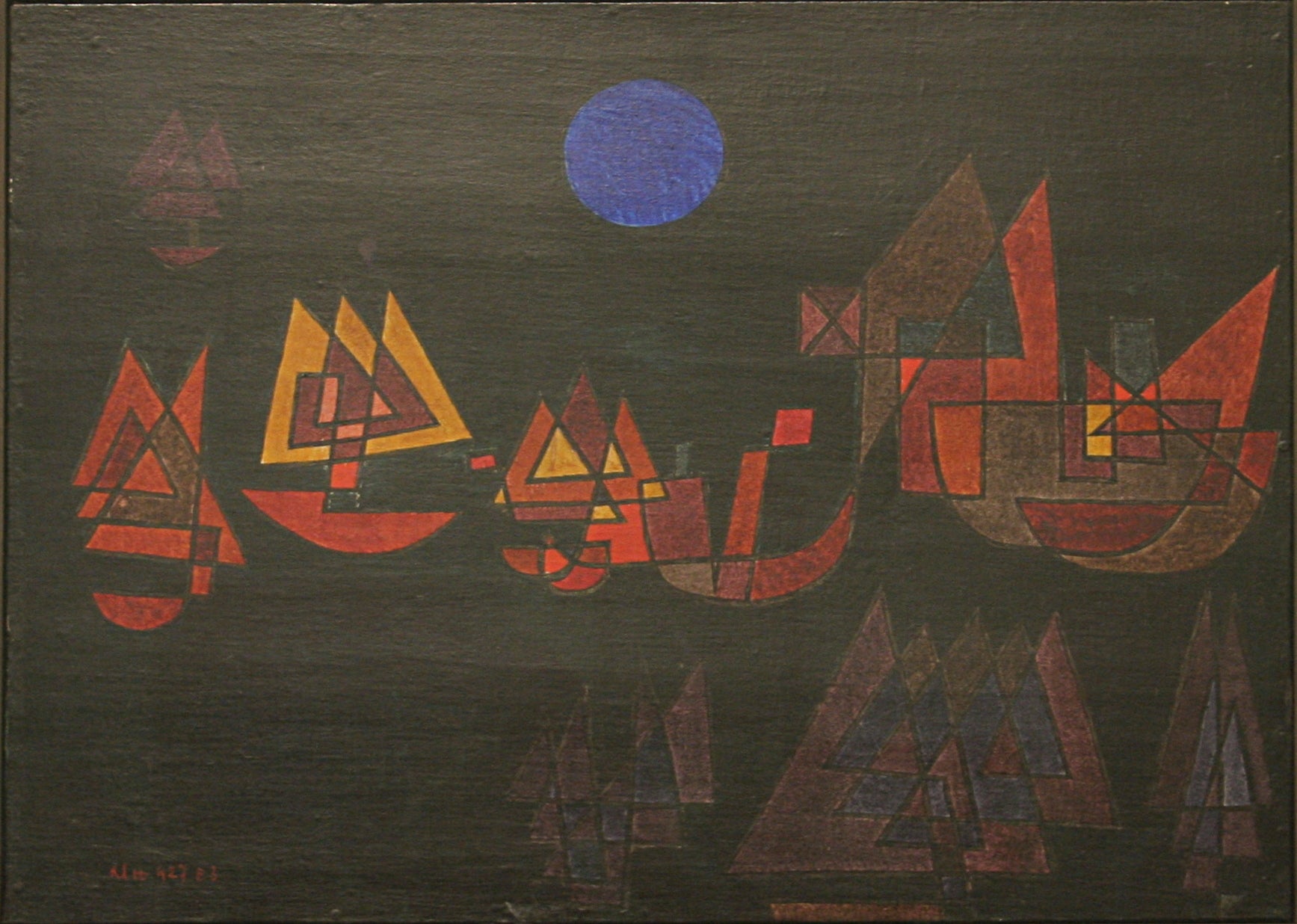 Skibe i mørket - Paul Klee