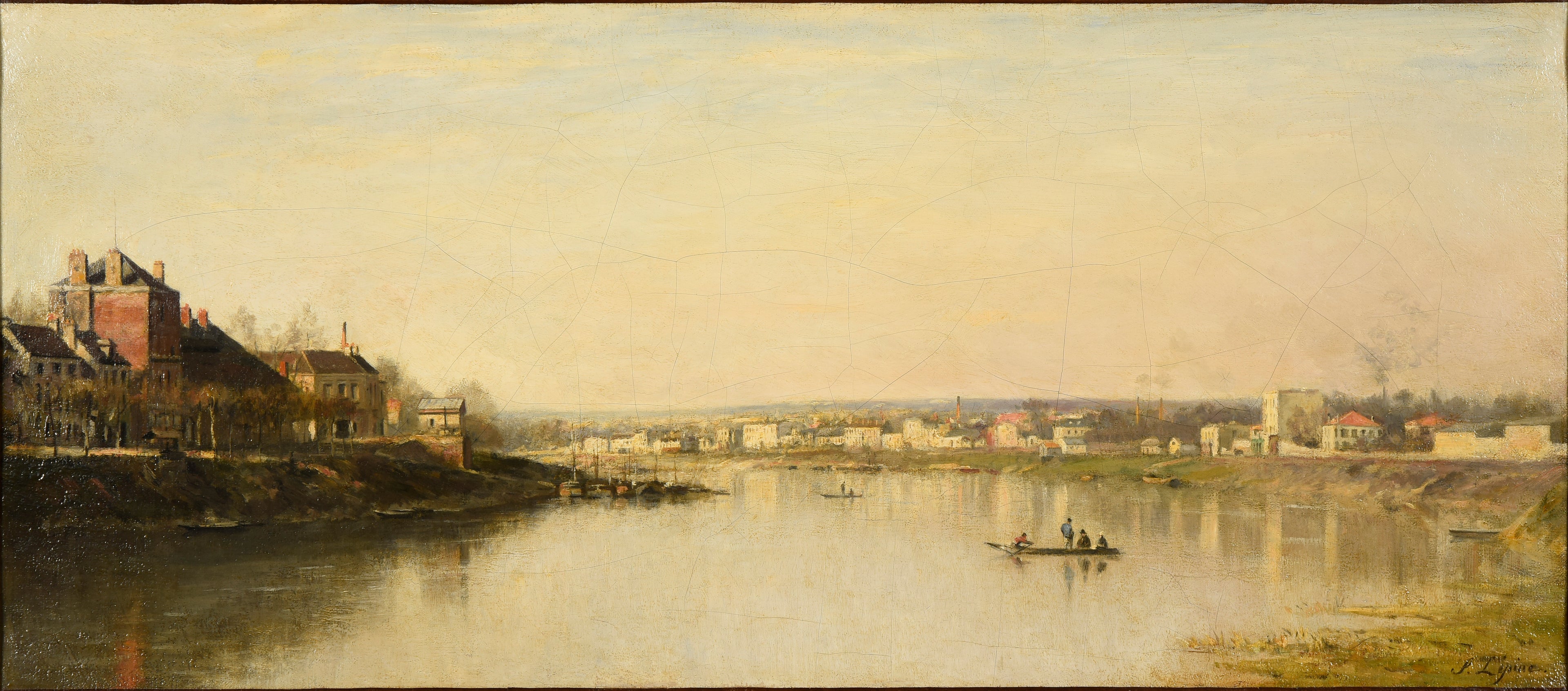 La Seine devant Saint-Denis - Stanislas Lépine - Alpha Reproduction