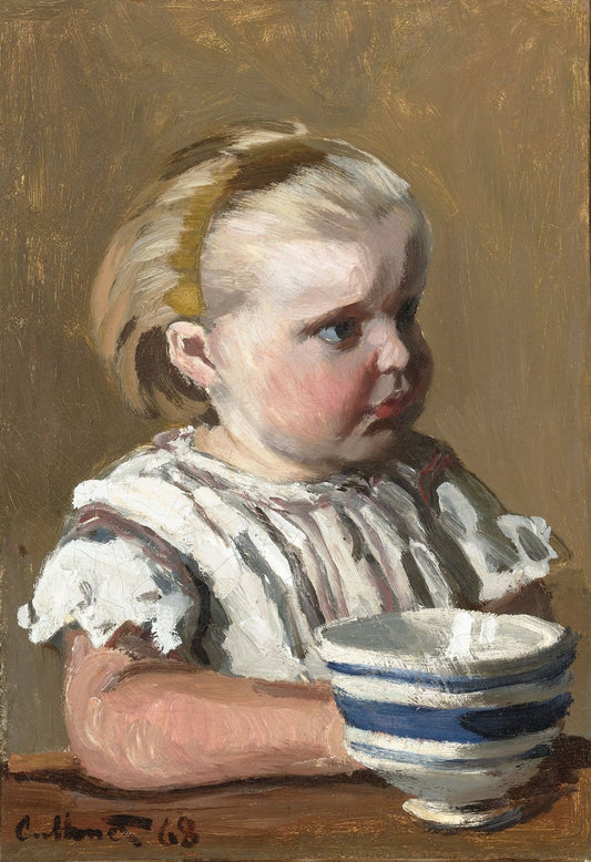 🍼 Barnet med koppen – Claude Monet (omkring 1868)
