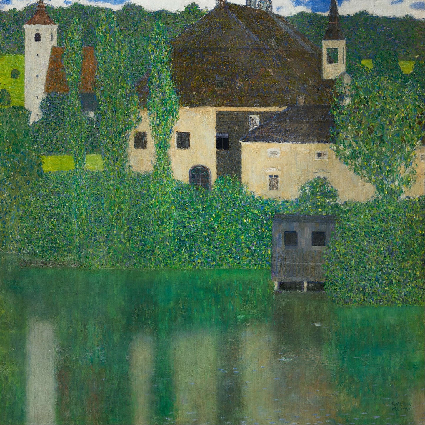 🏡🌿 Det Lukkede Værelse ved Attersee – Gustav Klimt (1902)
