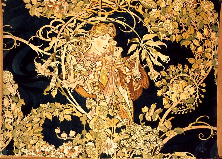 Kvinden med margueritterne – Alfons Mucha (ca. 1899)