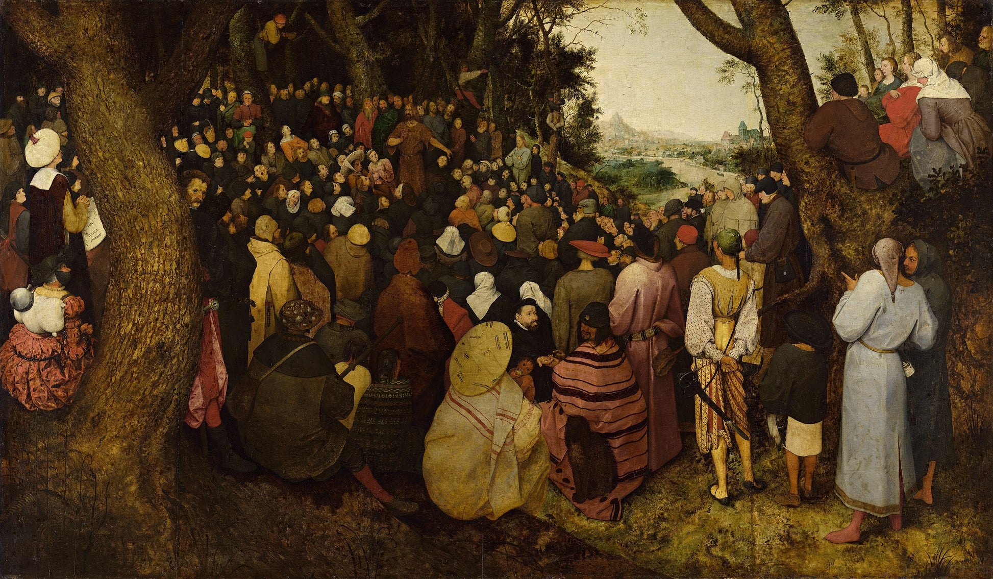 Johannes Døberens Prædiken - Pieter Brueghel den Ældre