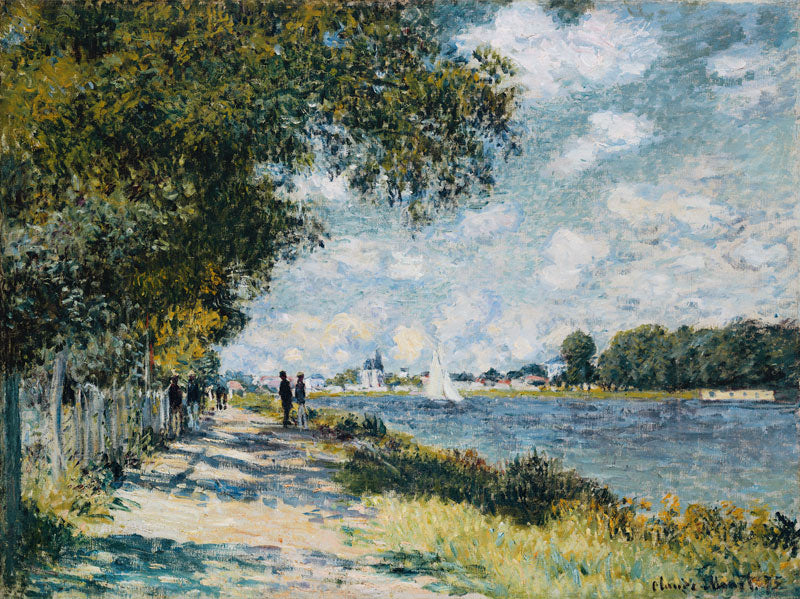 🌿 Seinen ved Argenteuil – Claude Monet (omkring 1874)