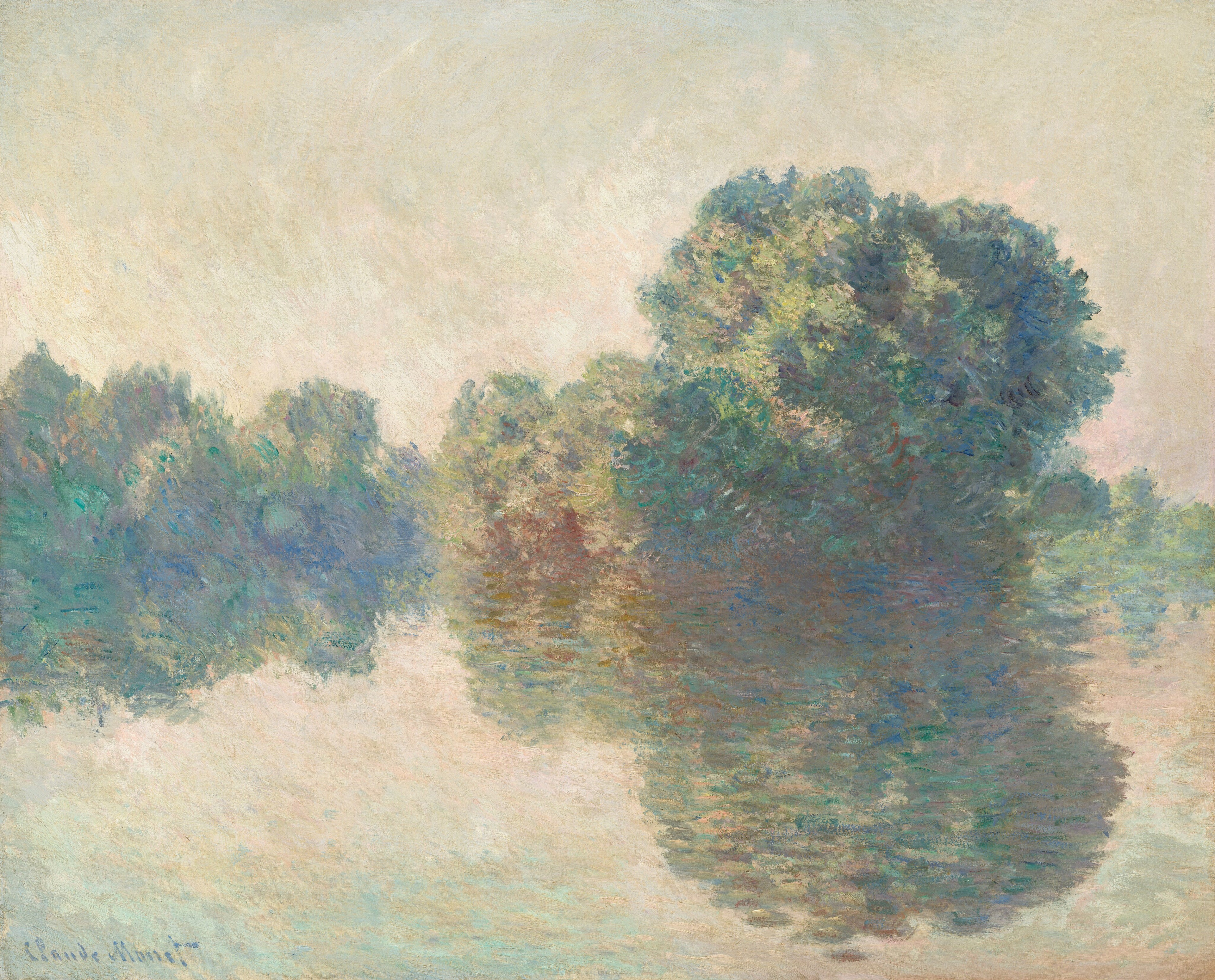 Seinen i Giverny - Claude Monet