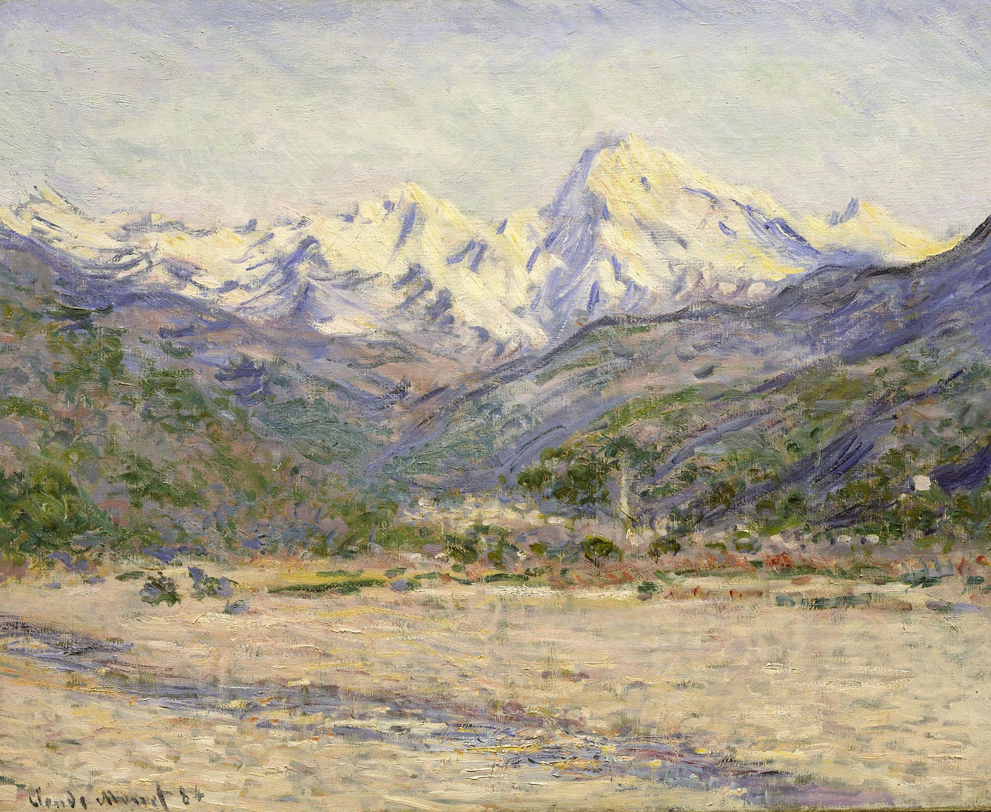 🏔️ Nervia-dalen – Claude Monet (1884)