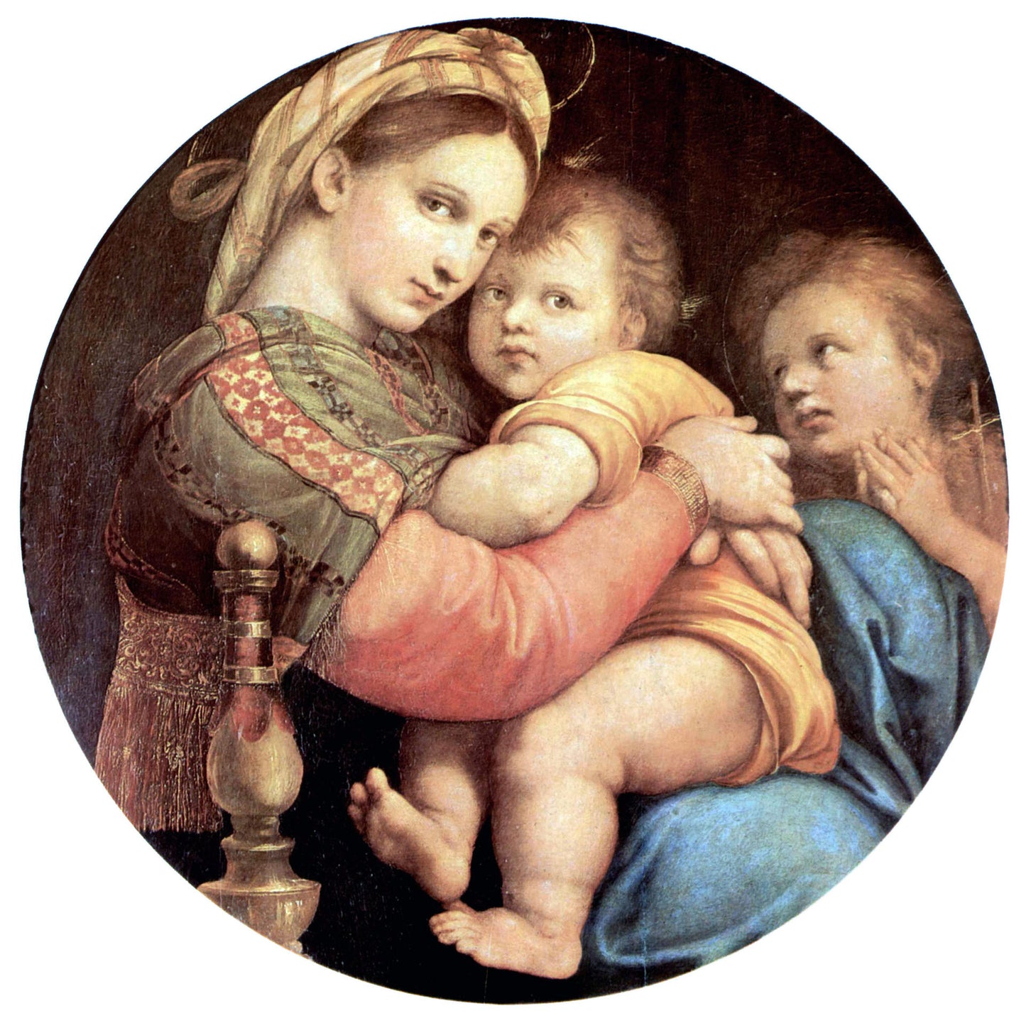Jomfruen på stolen – Raphaël Sanzio (ca. 1513–1514)