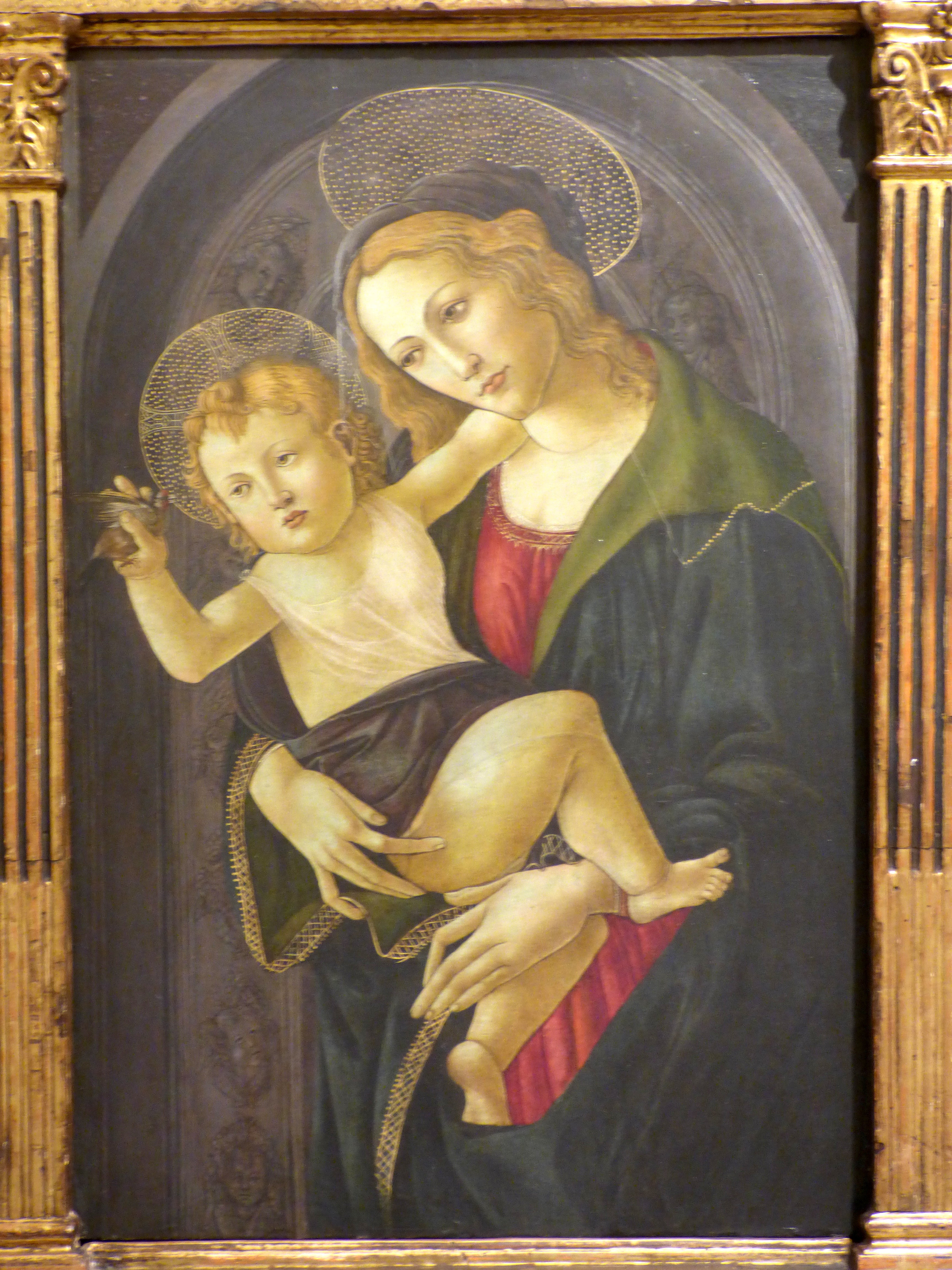 Jomfruen med barnet i en niche - Sandro Botticelli