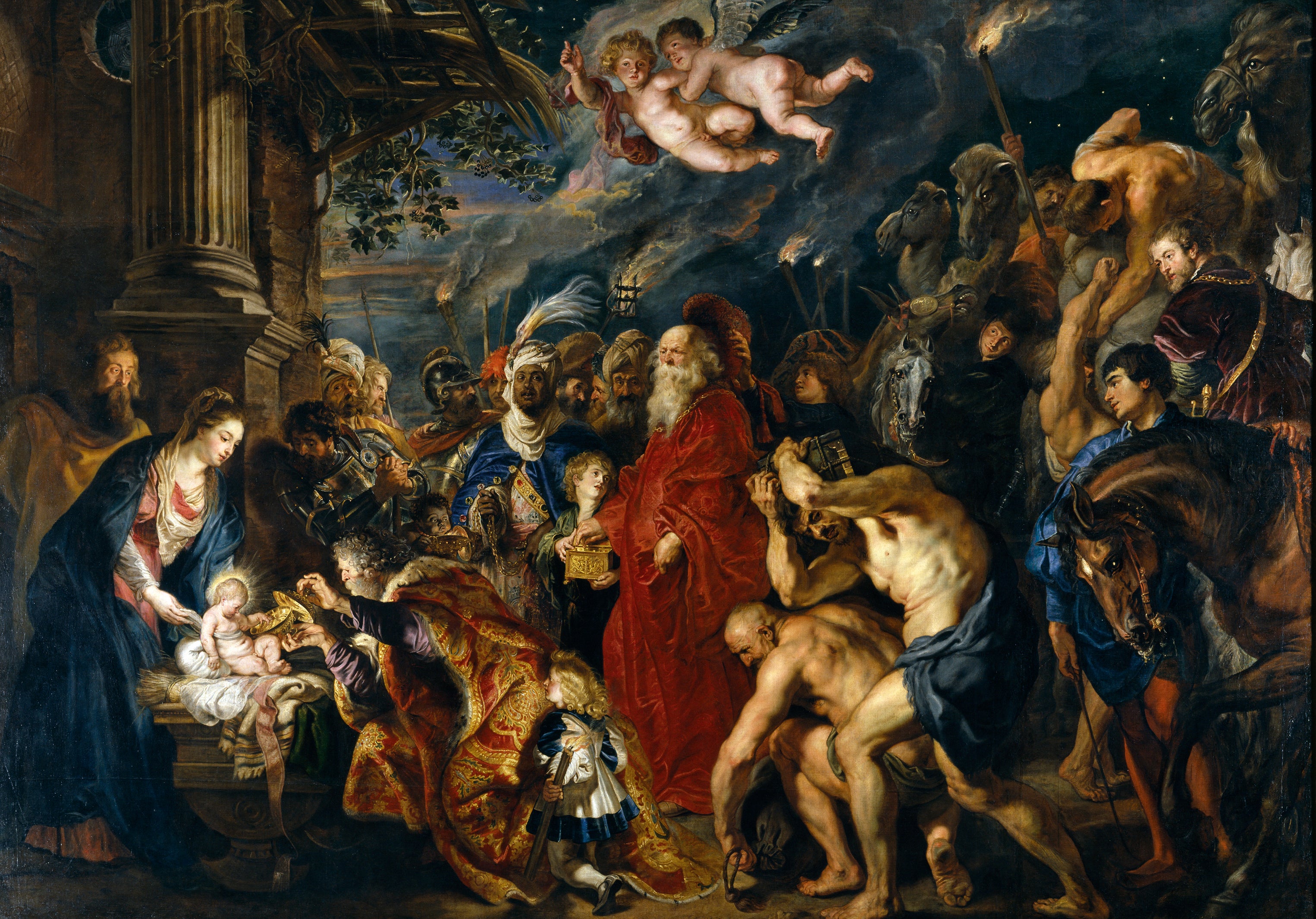 Adoration af de vise mænd - Peter Paul Rubens