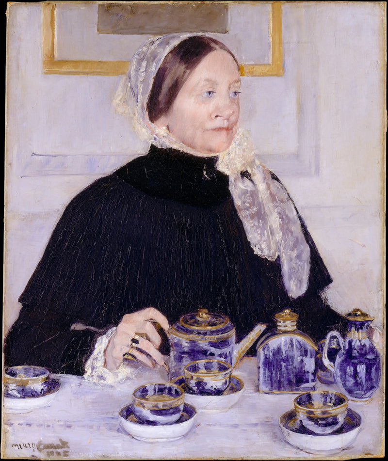 Dame ved sit tebord - Mary Cassatt