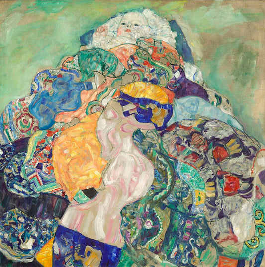 Reproduction du tableau « Le Bébé - Gustav Klimt » par Alpha Reproduction en peinture à l’huile