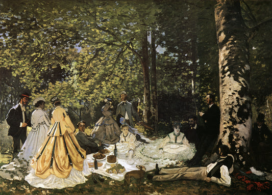 🌳 Frokost på græsset – Claude Monet (1865–1866)