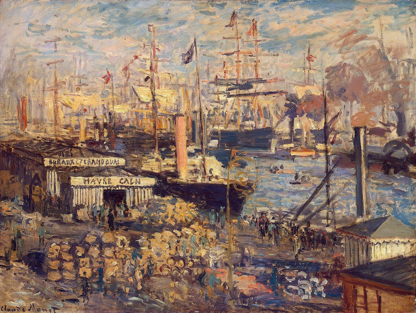 🚢 Le Grand Quai au Havre – Claude Monet (1874)