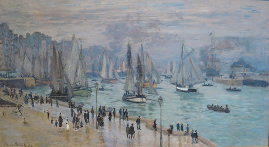 🌊 Le Havre Fiskerbåde, der forlader havnen Claude Monet (1874)