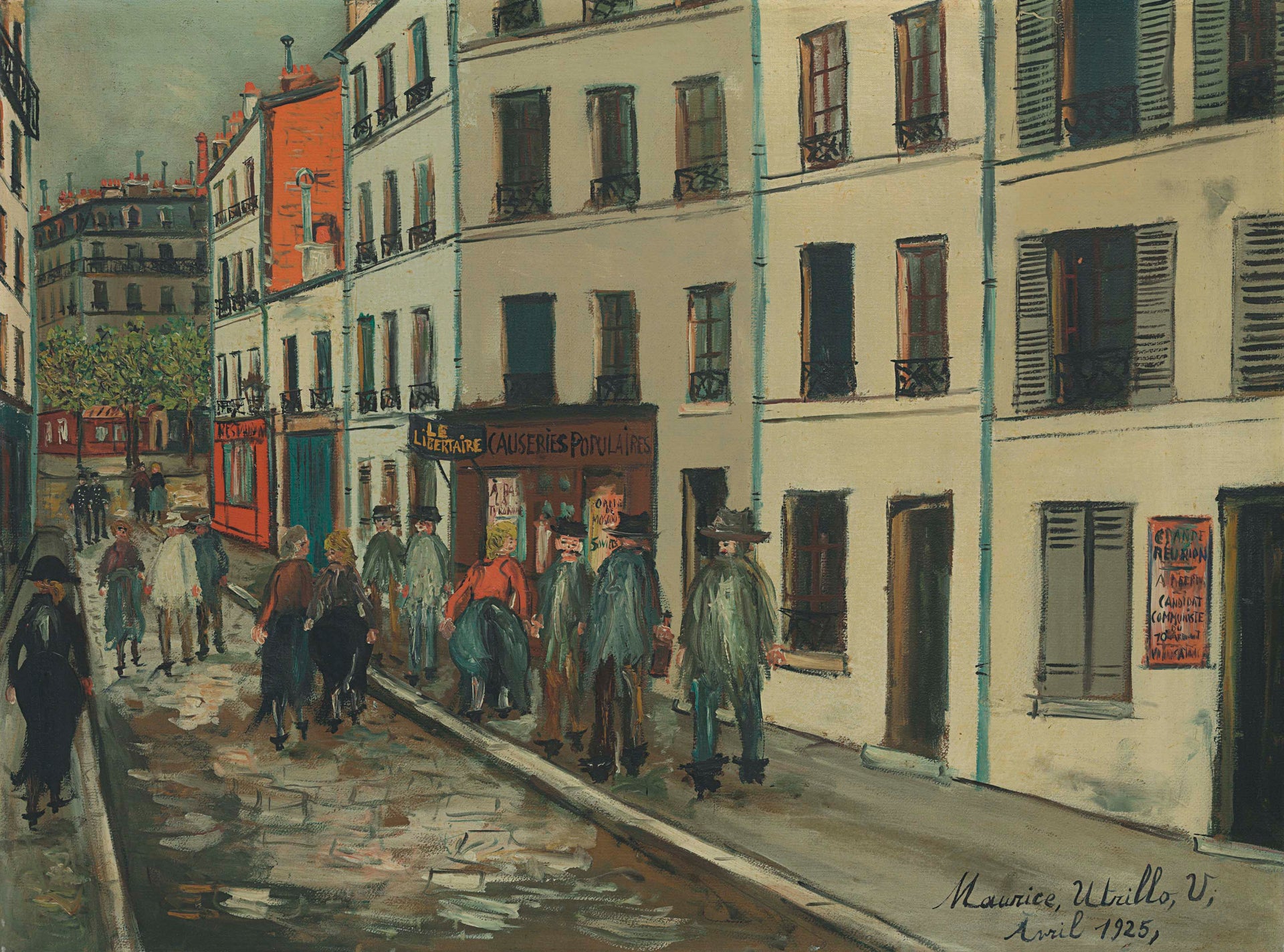 Le jour des élections dans le Xe arrondissement - Maurice Utrillo