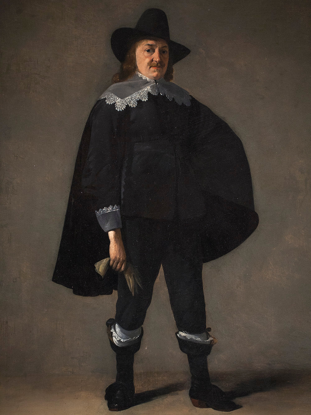 Portrait d'un gentleman en noir - Gerard ter Borch