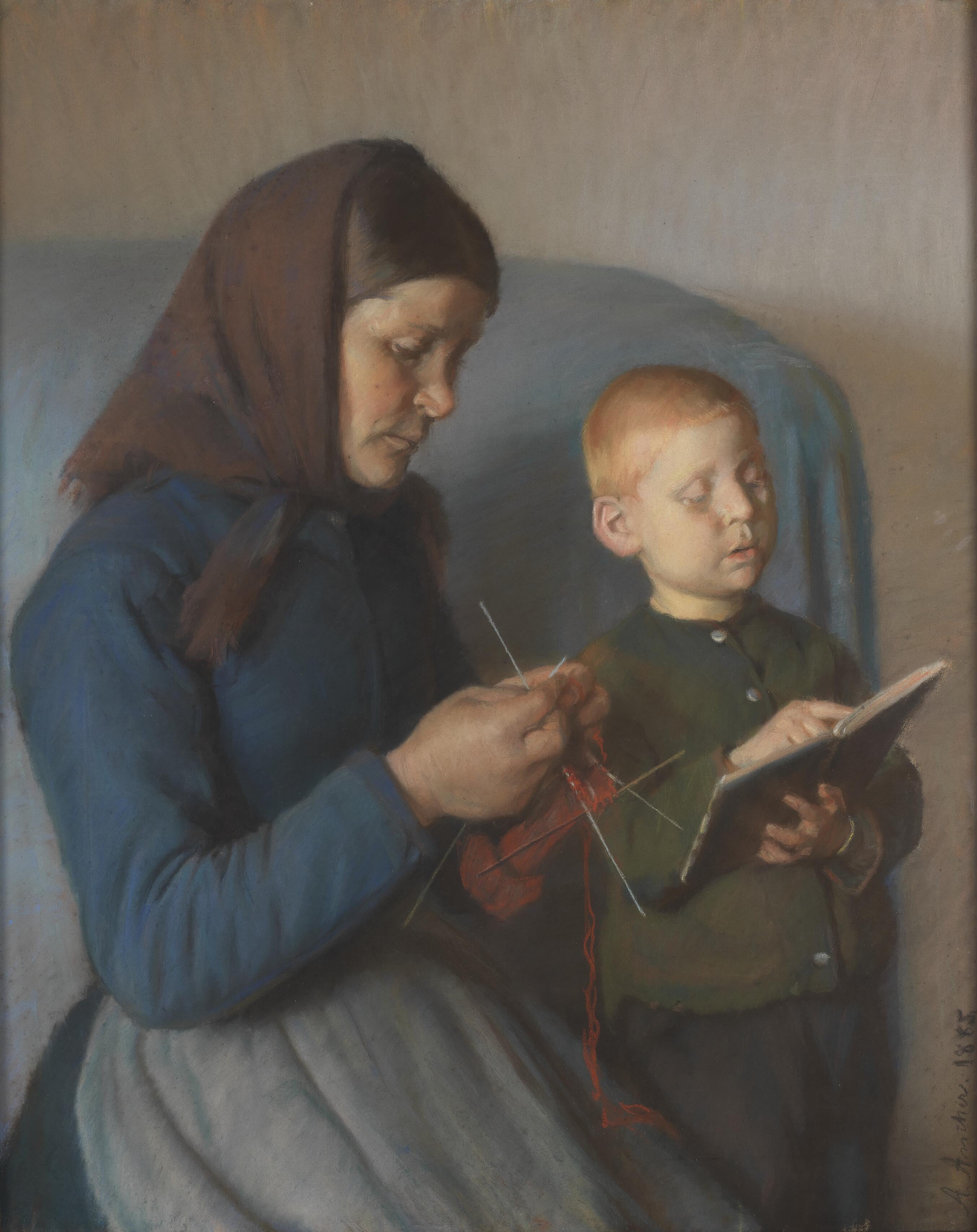 Lektien gennemgåes - Anna Ancher - Alpha Reproduction