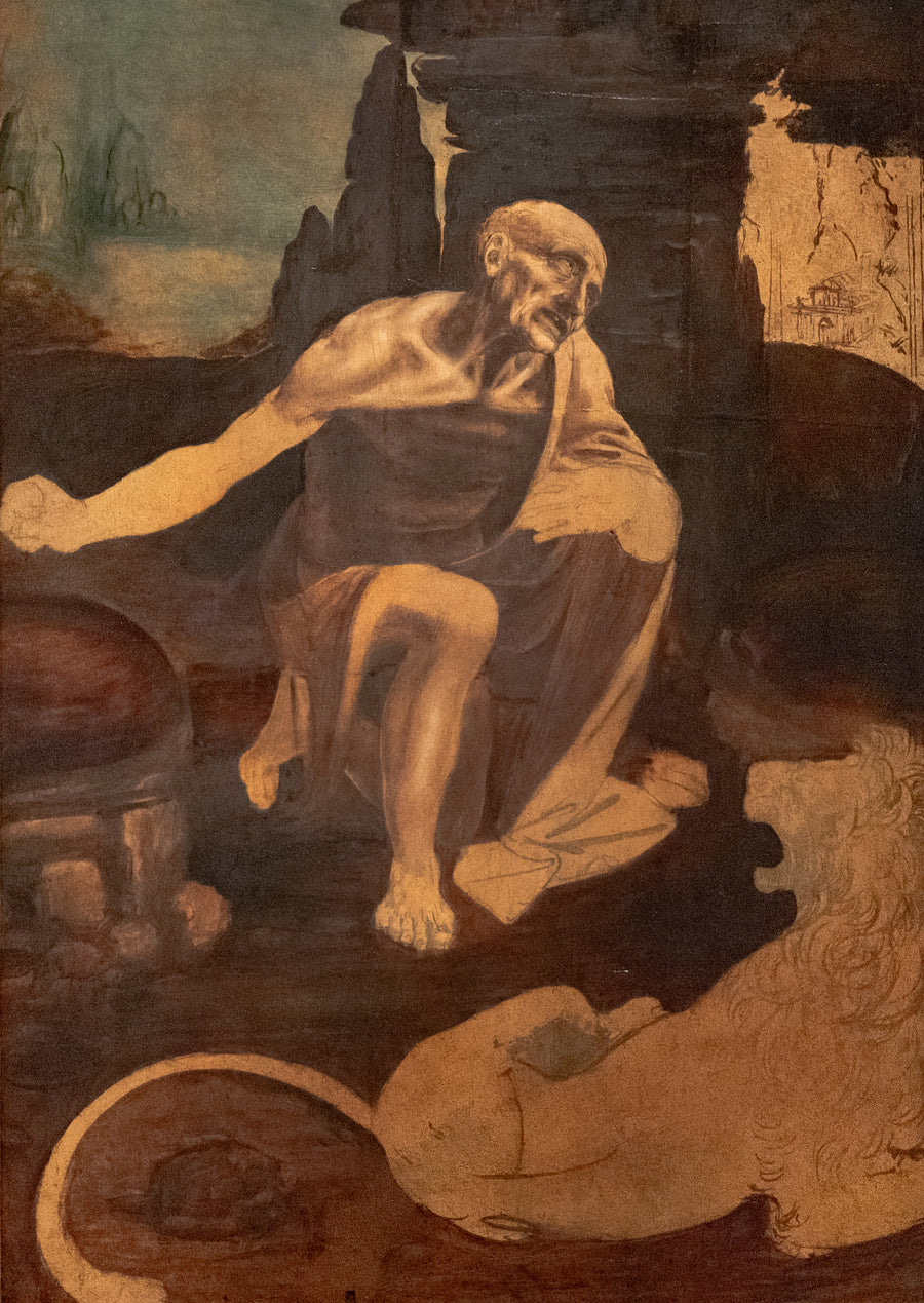 Sankt Hieronymus i ørkenen - Leonardo da Vinci