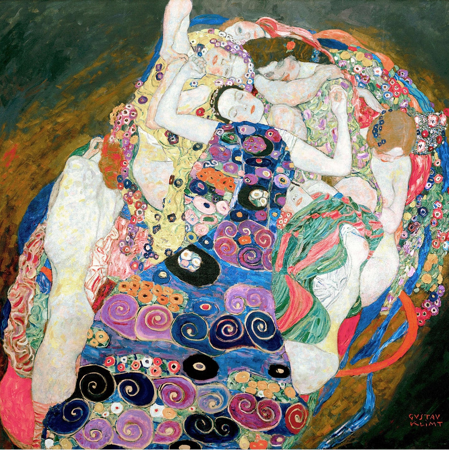 🌸✨ Jomfruerne – Gustav Klimt (1913)