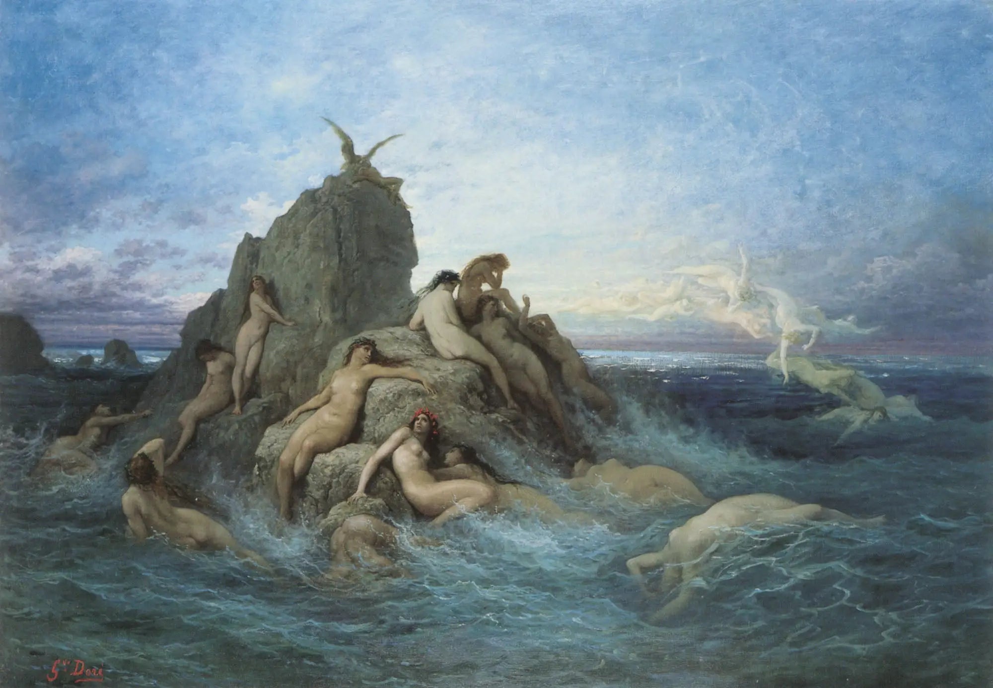 Les Océanides - Gustave Doré - Alpha Reproduction