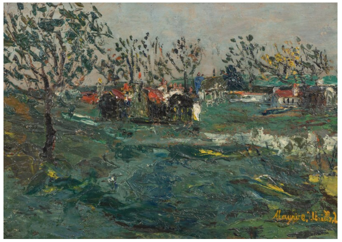 Les usines à Montmagny (Val d'Oise) - Maurice Utrillo