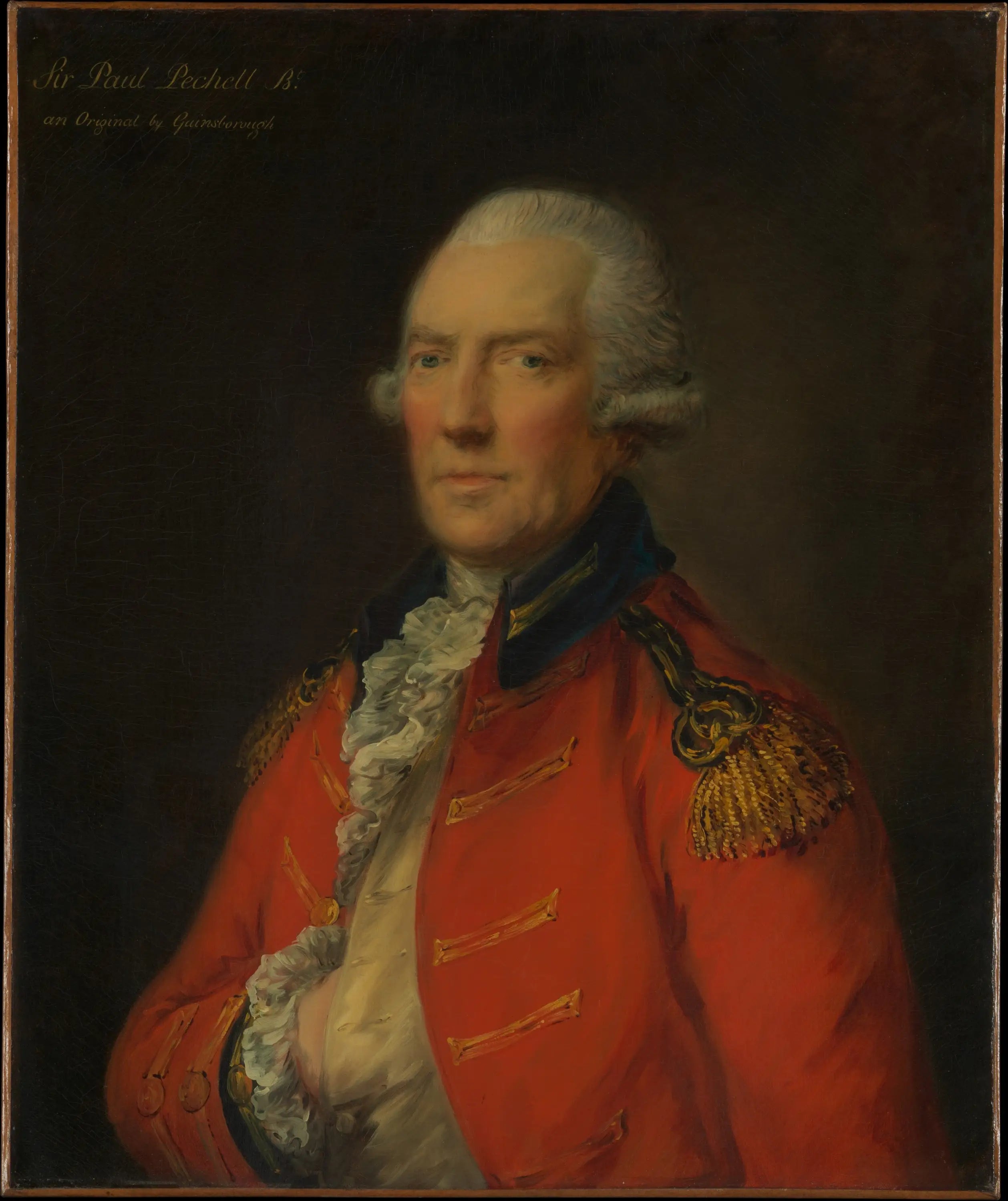 Lieutenant-colonel Paul Pechell (1724-1800) - Thomas Gainsborough - Alpha Reproduction