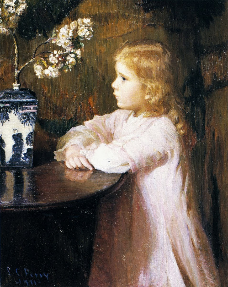 Cerisiers en fleurs, peinture de Lilla Cabot Perry