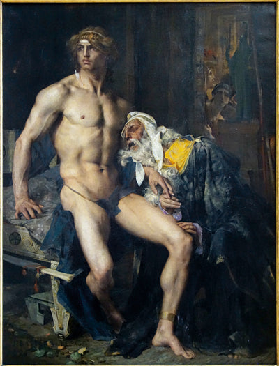 Priam aux pieds d'Achille - Jules Bastien-Lepage