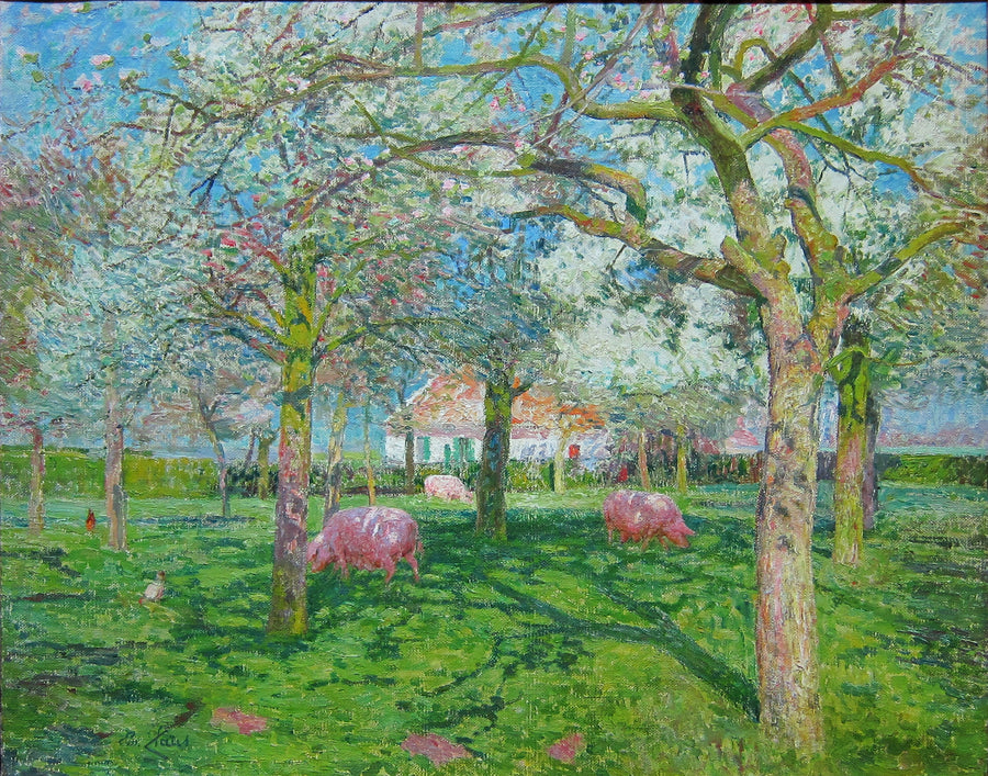 Le Verger au printemps – Emile Claus