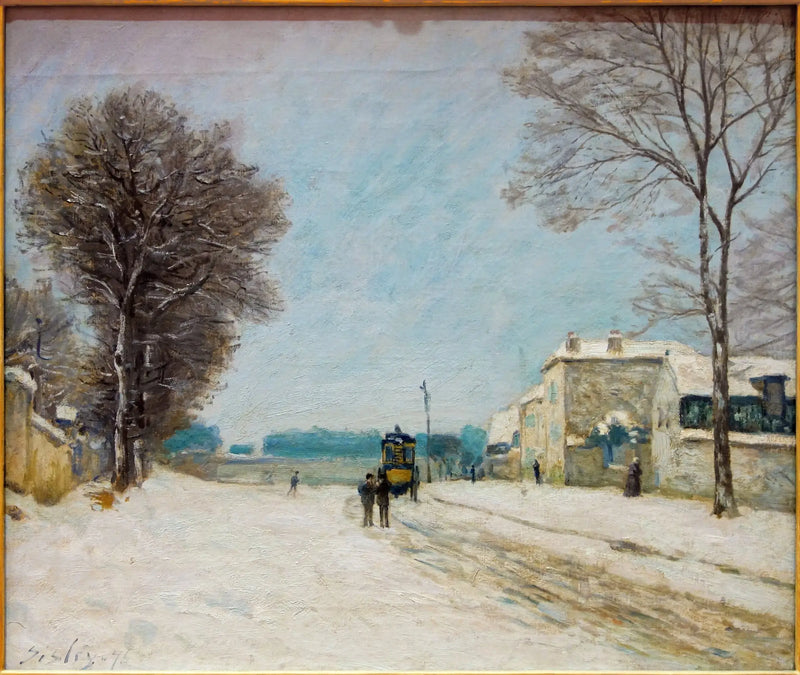 Om vinteren, sneeffekt - Alfred Sisley