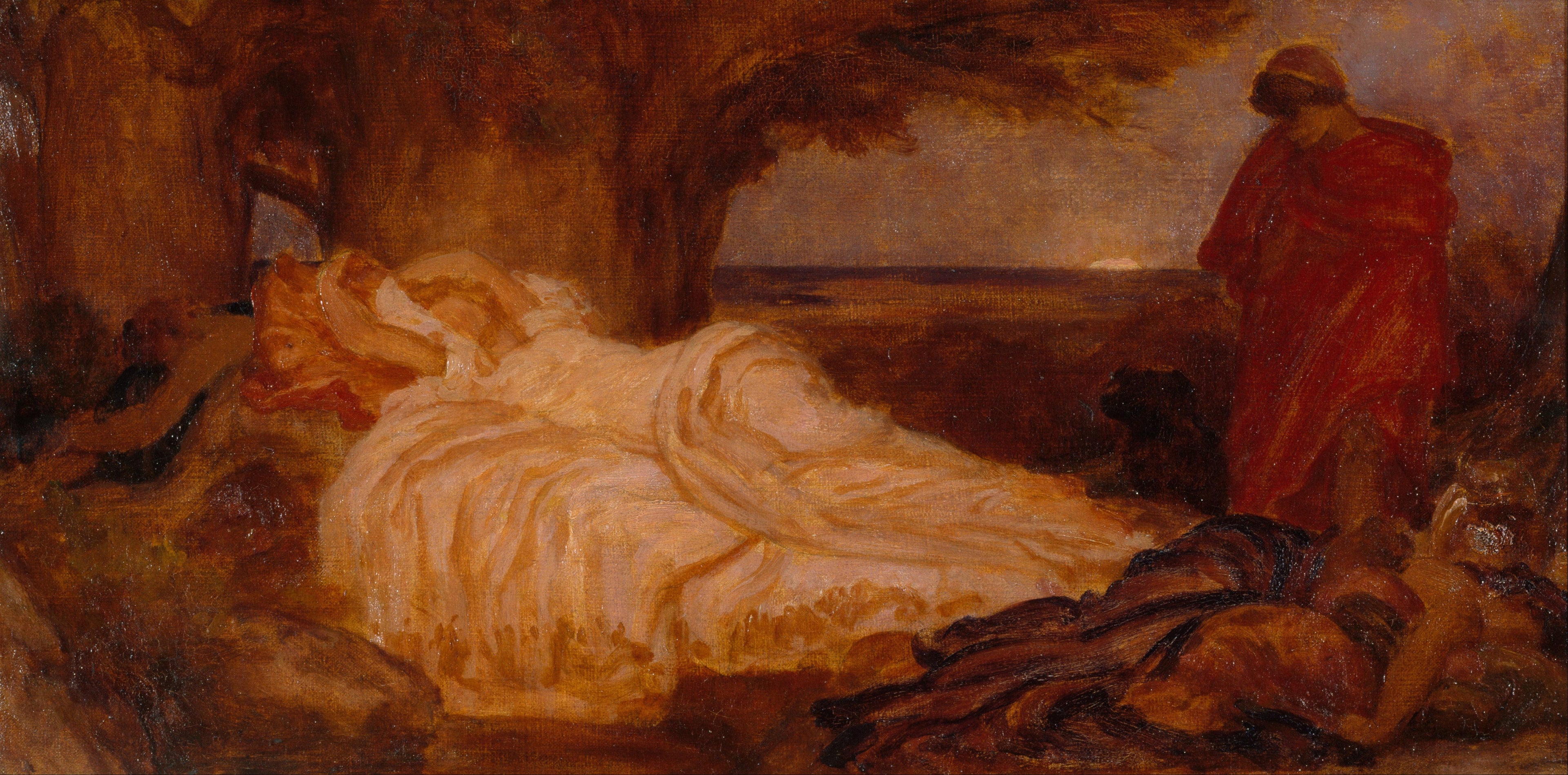 Étude de couleur pour « Cymon et Iphigénie » - Frederic Leighton