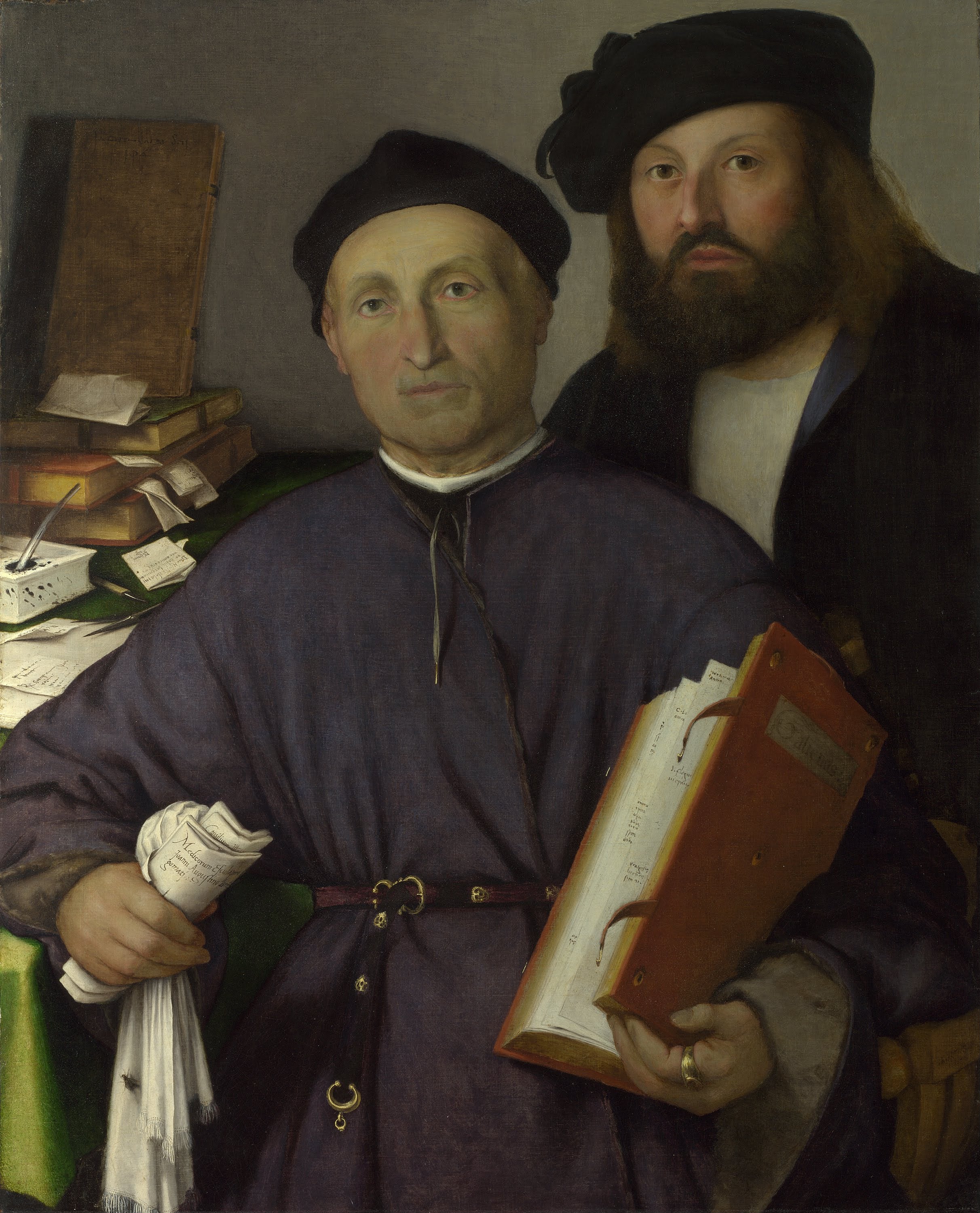 Le médecin Giovanni Agostino della Torre et son fils Niccolò - Lorenzo Lotto - Alpha Reproduction