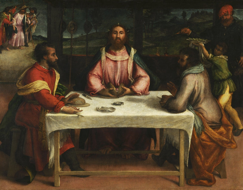 Emmaus-måltidet - Lorenzo Lotto