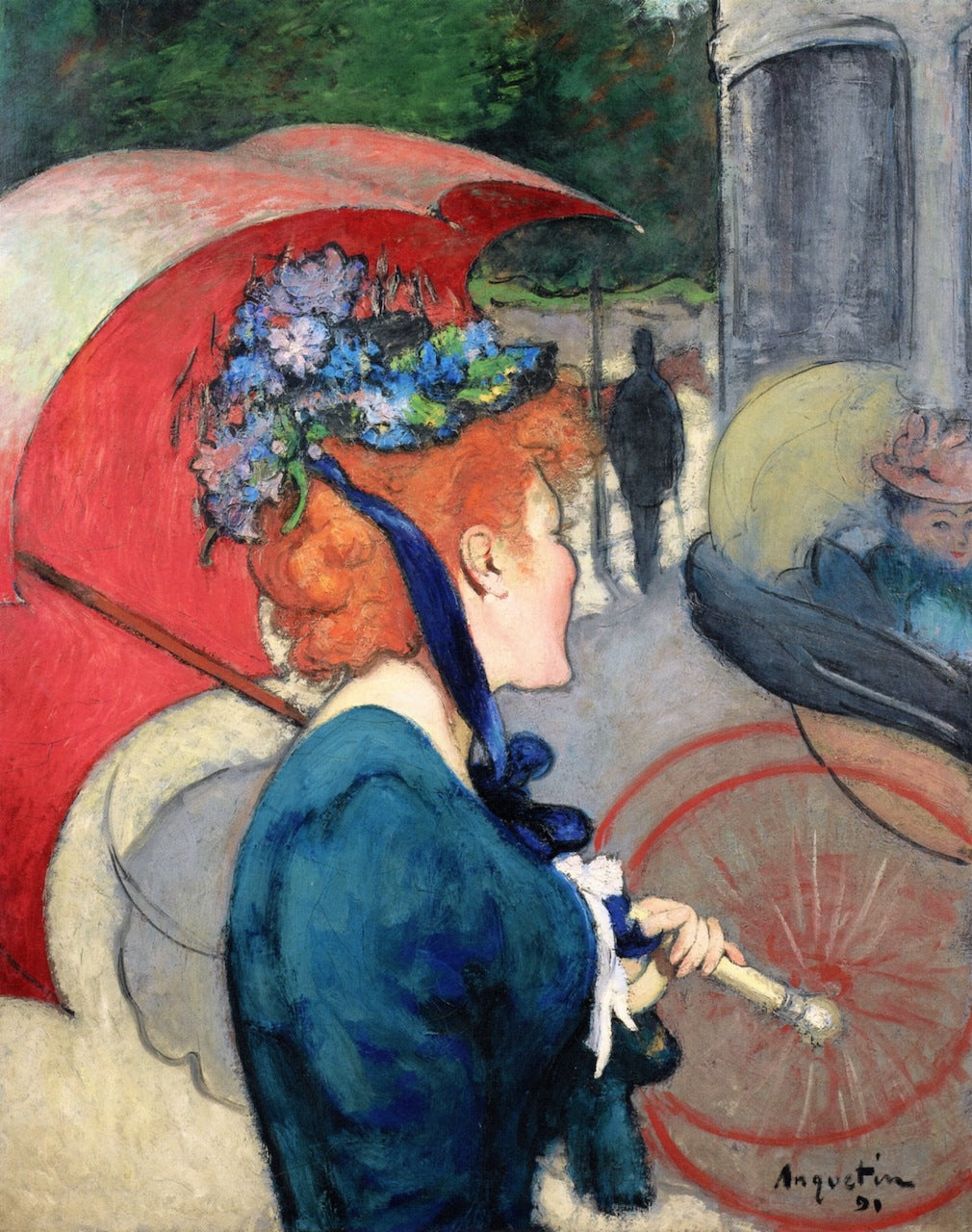Femme au parapluie - Louis Anquetin - Alpha Reproduction