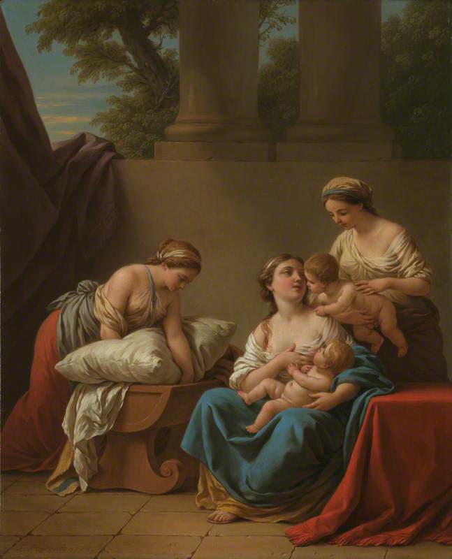 Affection maternelle - Louis Jean François Lagrenée