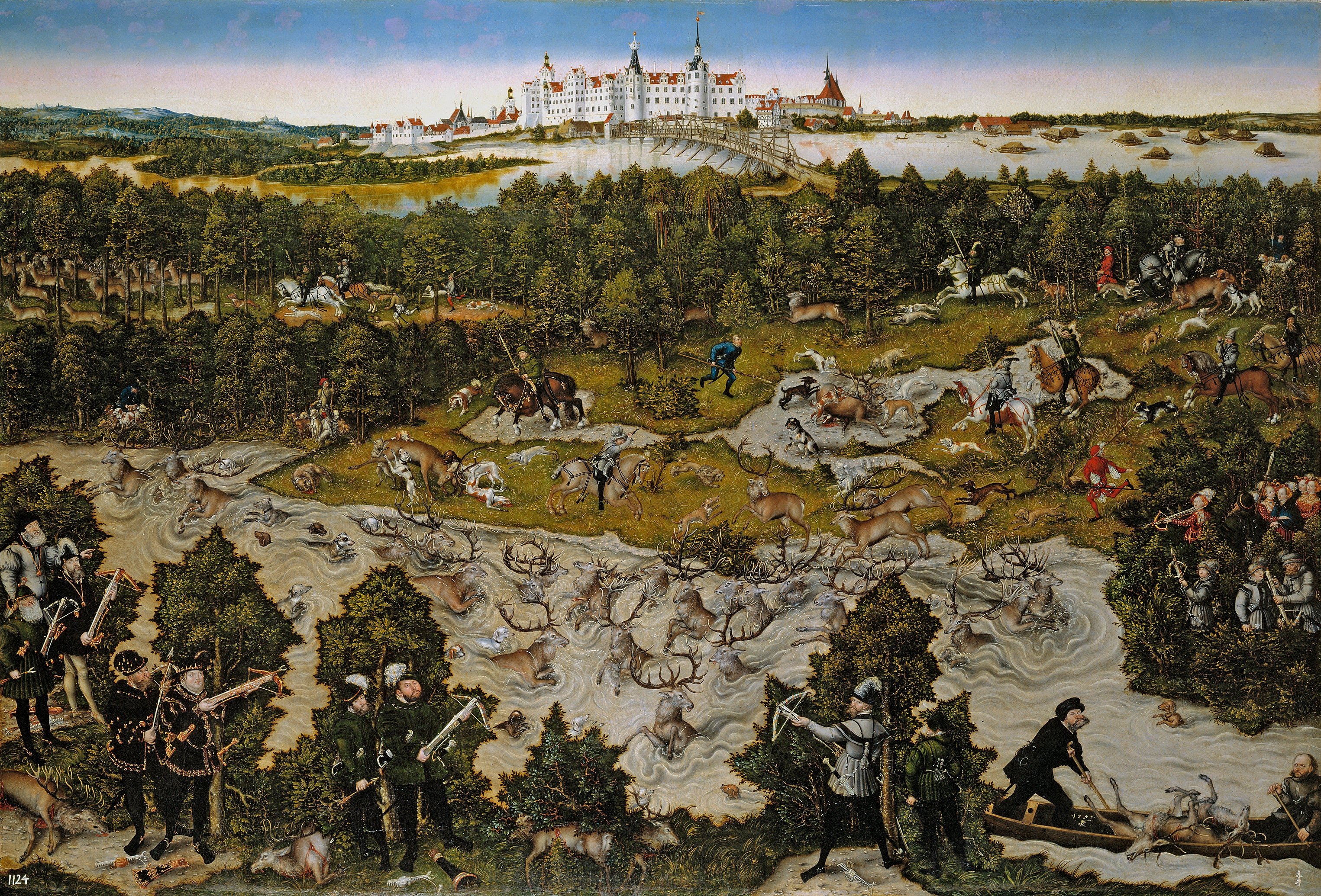 Chasse au château de Torgau en l’honneur de Ferdinand Ier - Lucas Cranach the Elder - Alpha Reproduction