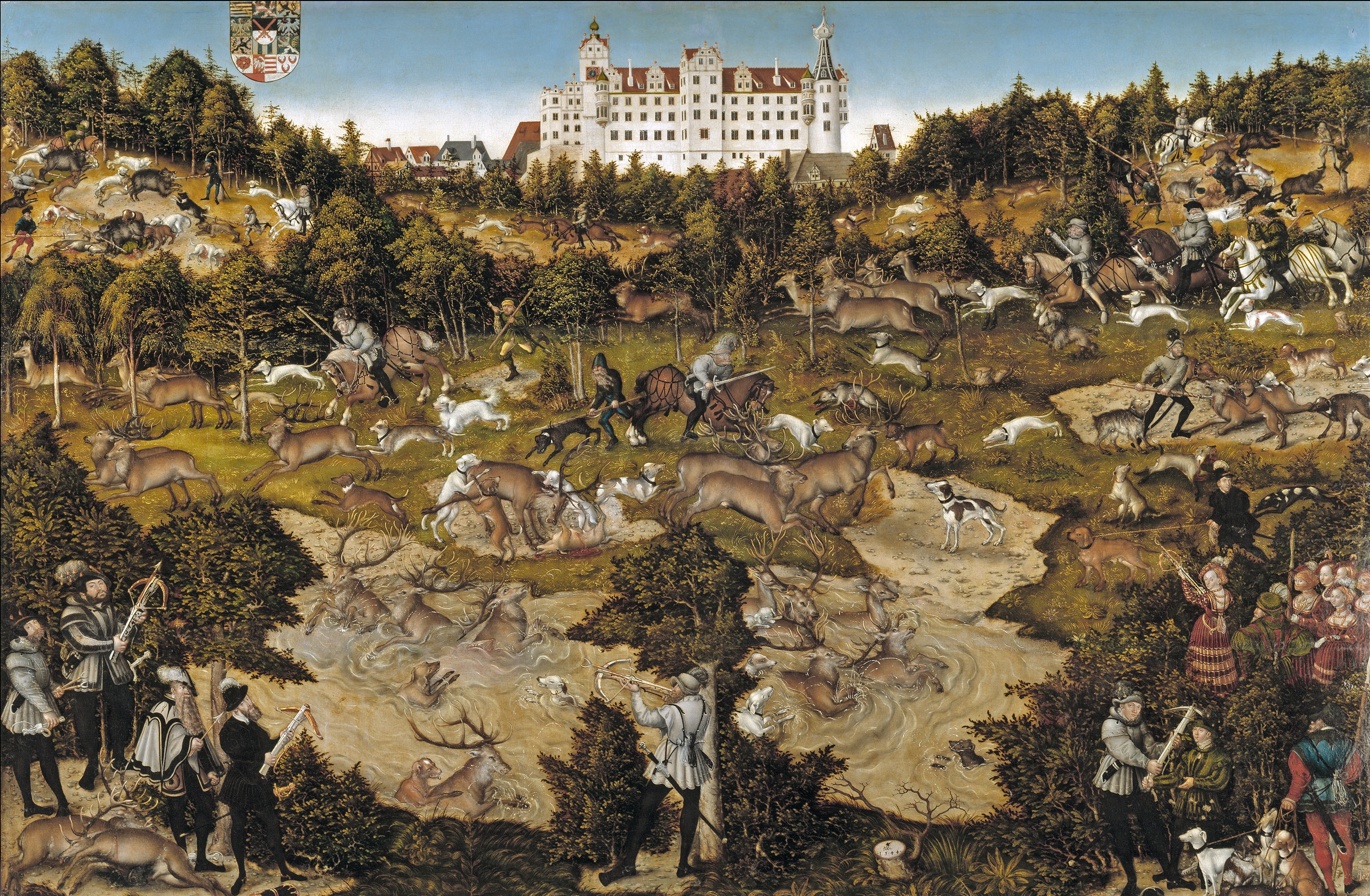 Chasse au château de Torgau en l’honneur de Charles Quint - Lucas Cranach the Elder - Alpha Reproduction