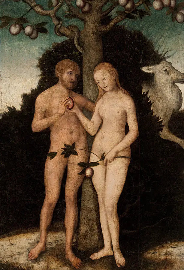 Adam et Ève - Lucas Cranach the Elder - Alpha Reproduction