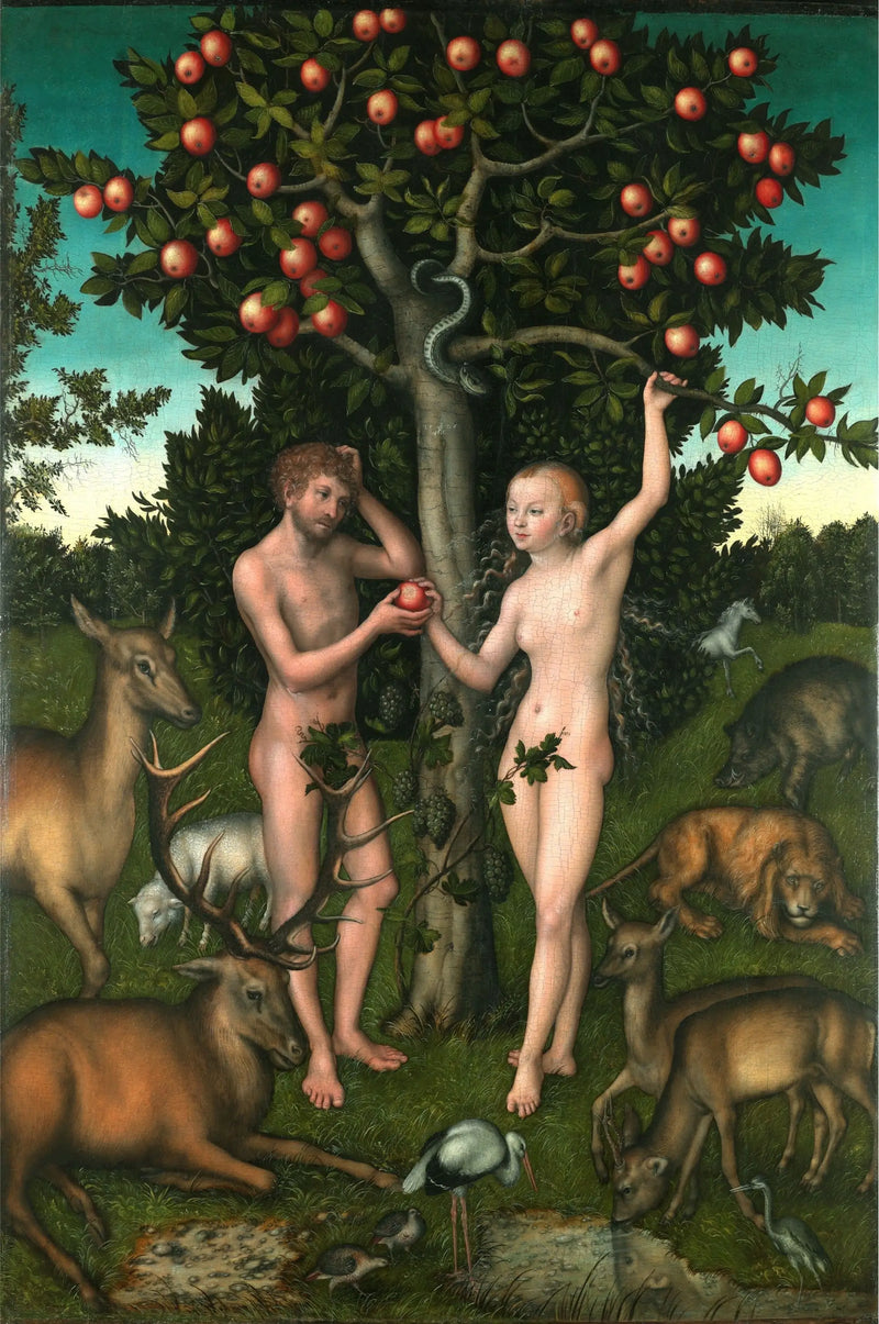 Adam og Eva - Lucas Cranach den Ældre
