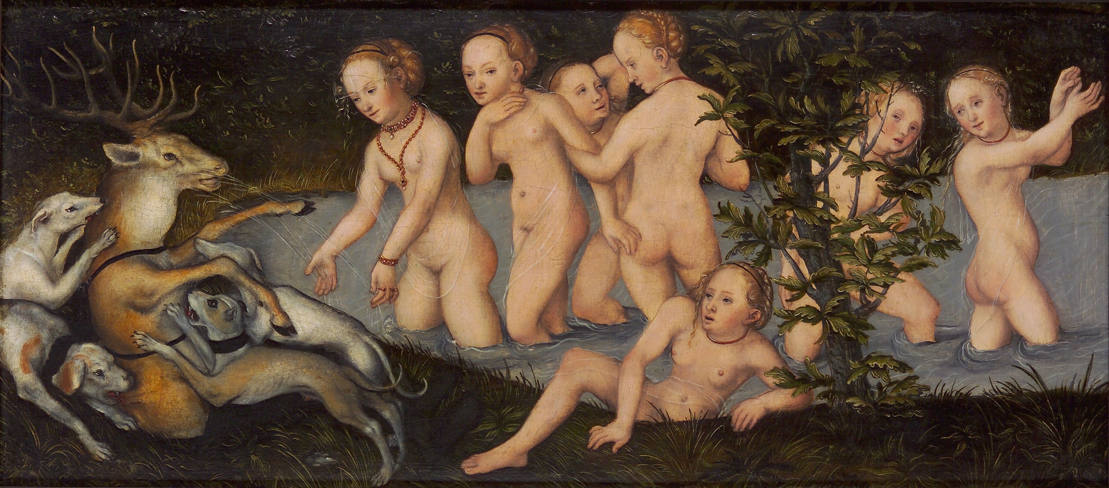 Diane et Actéon - Lucas Cranach the Elder - Alpha Reproduction
