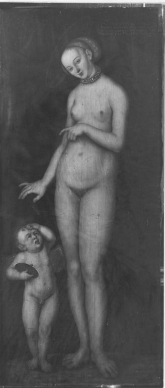 Vénus avec Cupidon le voleur de miel - Lucas Cranach the Elder - Alpha Reproduction