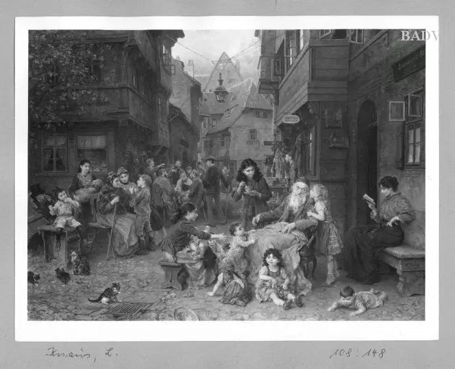 Scène dans le ghetto - Ludwig Knaus - Alpha Reproduction