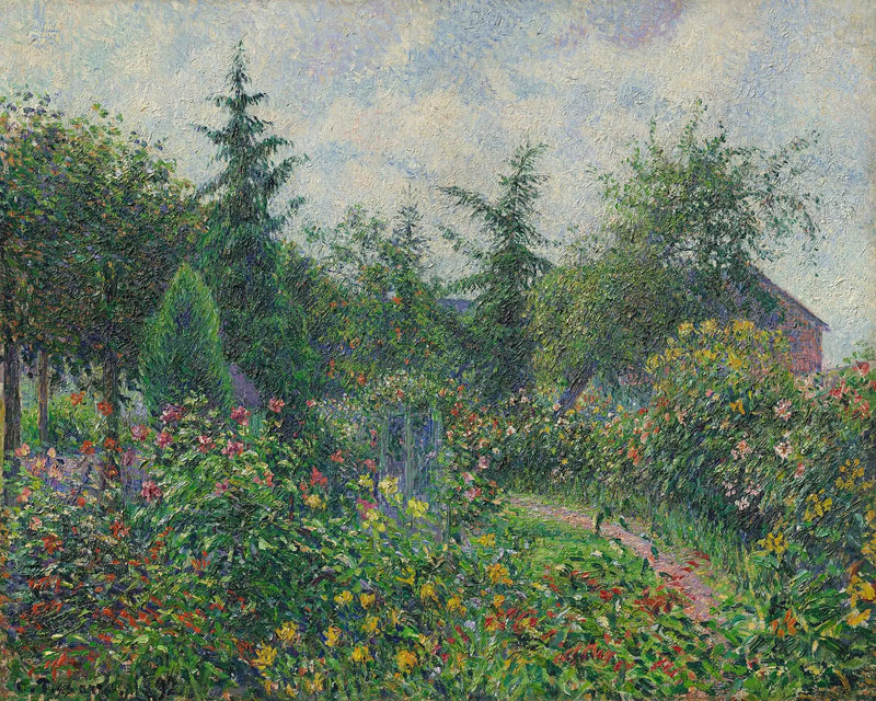 Have og hønsehus hos Octave Mirbeau, Les Damps - Camille Pissarro