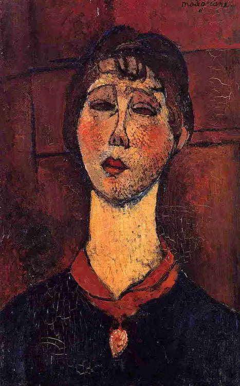 Portræt af fru Dorival - Amedeo Modigliani
