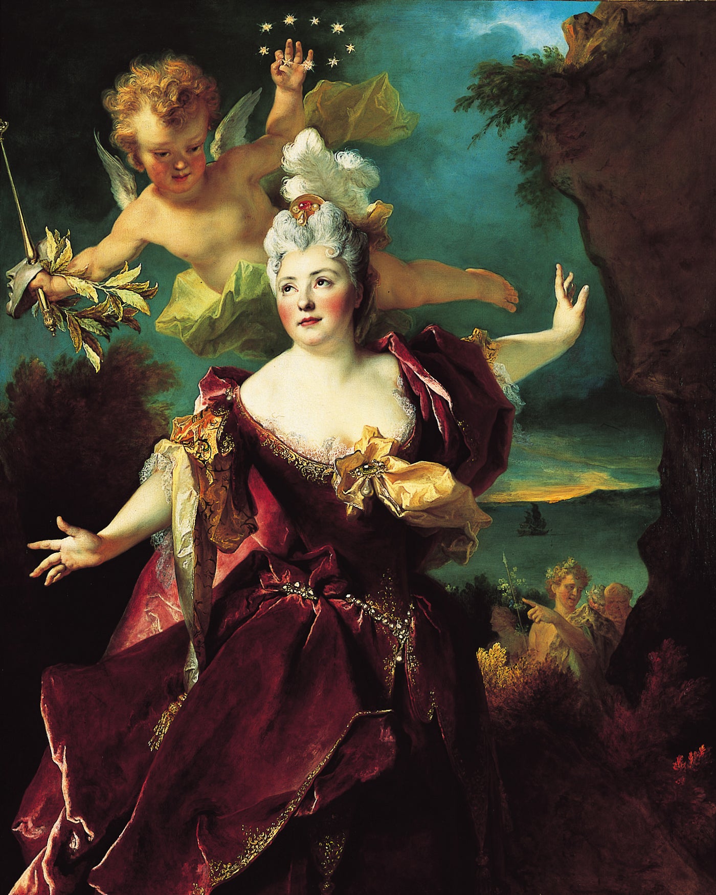 Portrait de Marie-Anne de Châteauneuf, dite Mlle Duclos, dans le rôle d'Ariane - Nicolas de Largillière